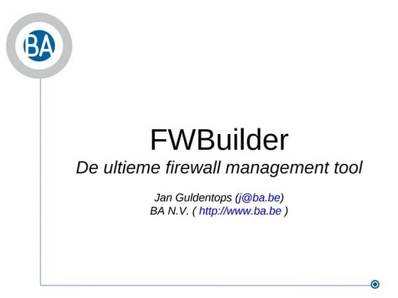 Virtualized firewalls | PPTX