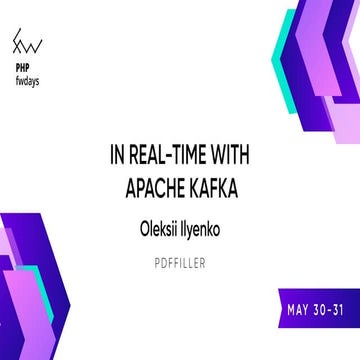 Алексей Ильенко "In real-time with Apache Kafka"