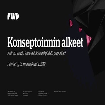 Forward Konseptisuunnittelu