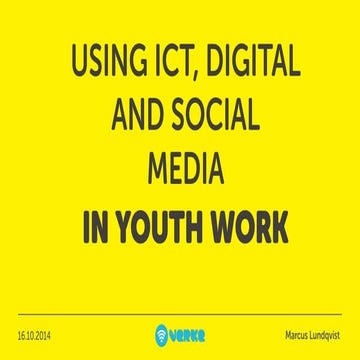 ICT and Youth Work in Finland