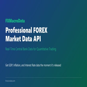 FXMacroData - Professional FOREX Market Data API | PDF