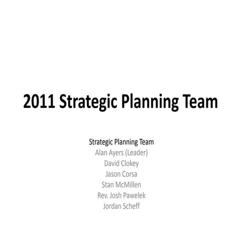 UUS:E Strategic Plan Presentation (ver 7 2011 10 04)