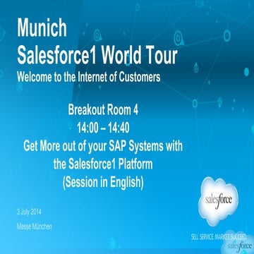 Get More out of your SAP Systems with the Salesforce1 Platform