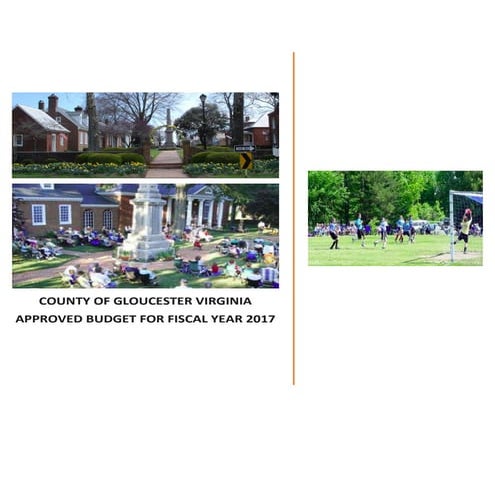Gloucester County, Virginia Fy17 adopted budget and Fy17 adopted capital  budget | PDF