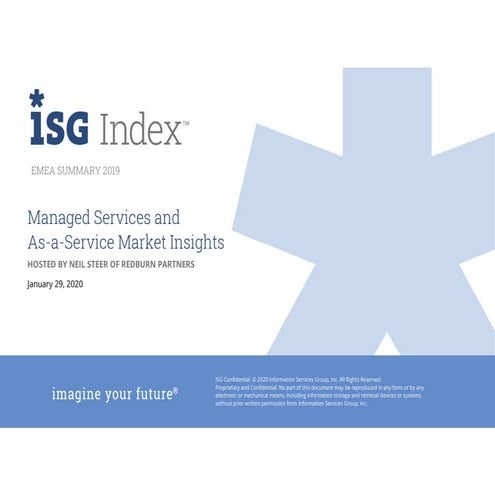Full Year 2019 EMEA ISG Index™