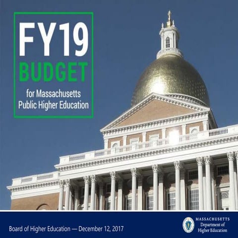FY19 Budget Recommendation