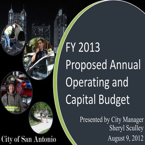 Fy 2013 Proposed Budget Presentation