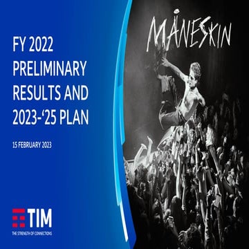 FY 2022 Preliminary Results and 2023-‘25 Plan