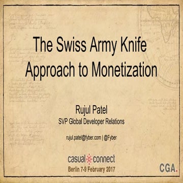 The Swiss Army Knife Approach to Monetization | Rujul Patel