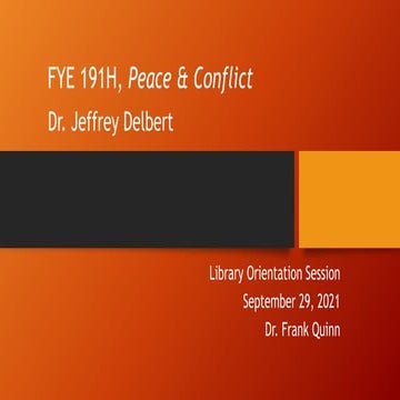 FYE 191H Delbert fall 2021