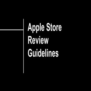 Apple iOS guidelines