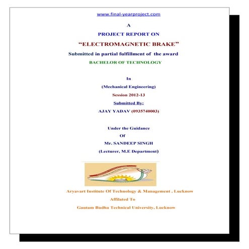 Fyp electromagnetic-brakes