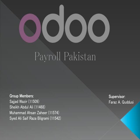 ODOO Payroll Pakistan