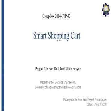 Fyp presentation smart-shoppingcart