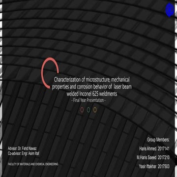 Characterization of microstructure, mechanical properties and corrosion behav...