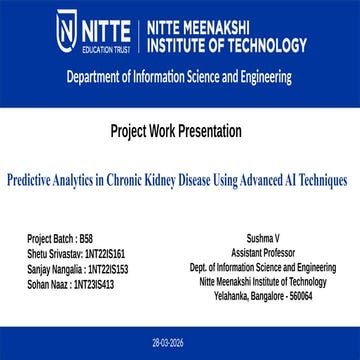chronic kidney disease using ai modelss | PPTX