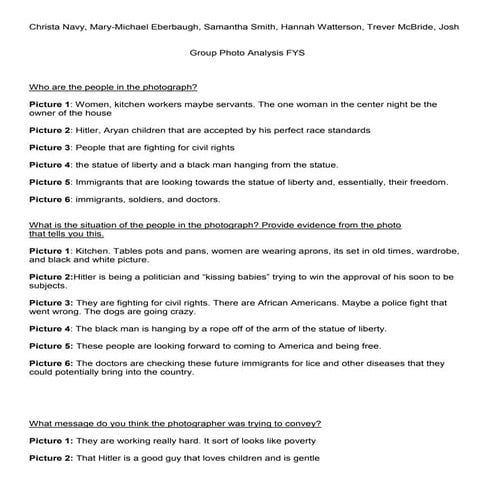 Fys p icture group analysis