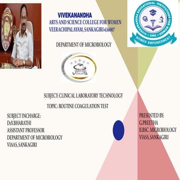 Clinical Laboratory Technology - Routine Coagulation Test
