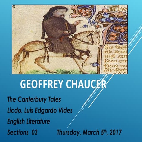 Geoffrey chaucer | PPTX