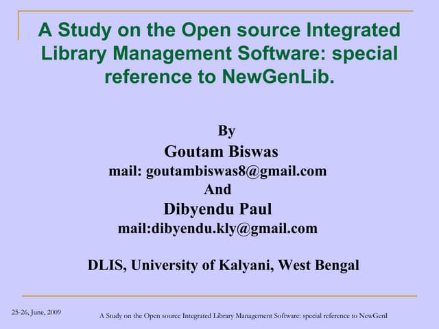 G.Bs Presentation Of Guru Nanak Univ. National Conf.2009