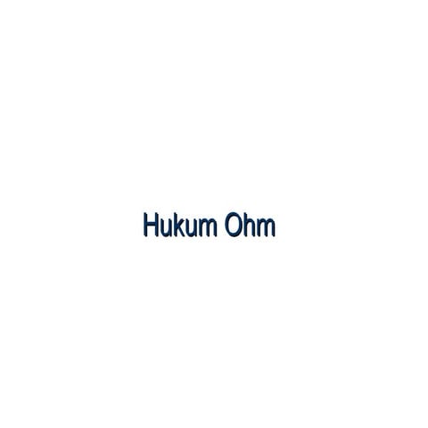G hukum-ohm