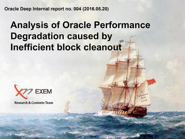 [KOR] ODI no.004 analysis of oracle performance degradation caused by ineffic...