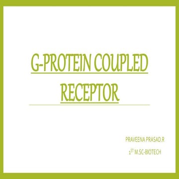 G protein coupled receptor