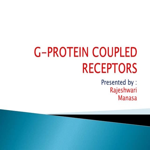 G protein coupled receptors
