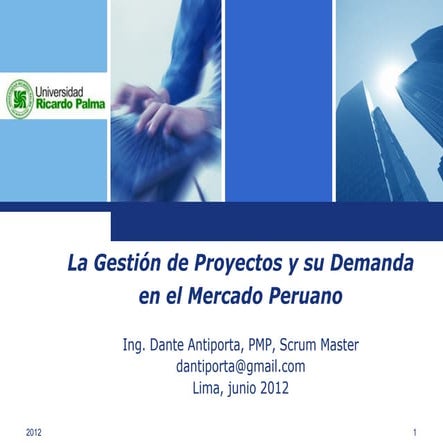 Gestión de Proyectos y Demanda en Perú