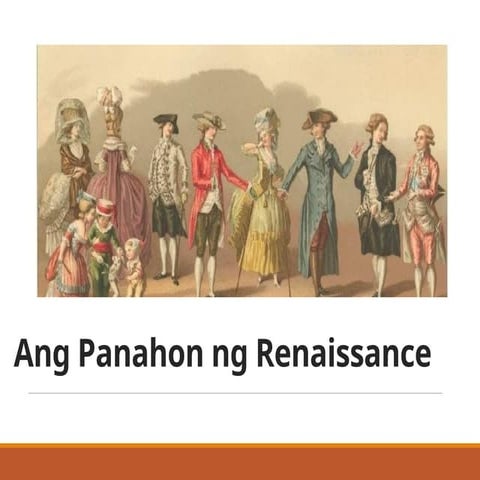 MGA AMBAG NG RENAISSANCE SA IBA-IBANG LARANGAN | PPT