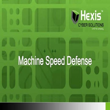 Hexis HawkEye G Machine Speed Defense: RSA 2015