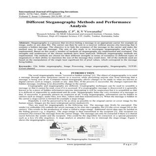 Different Steganography Methods and...