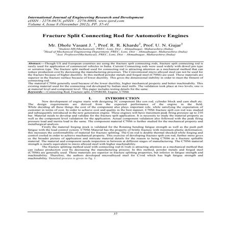 Welcome to International Journal of Engineering Research and Development (IJERD)