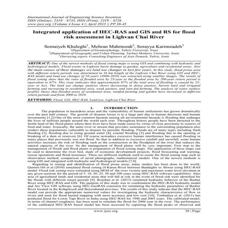 Review Paper for floodplain mapping with applications of HEC-HMS, HEC ...