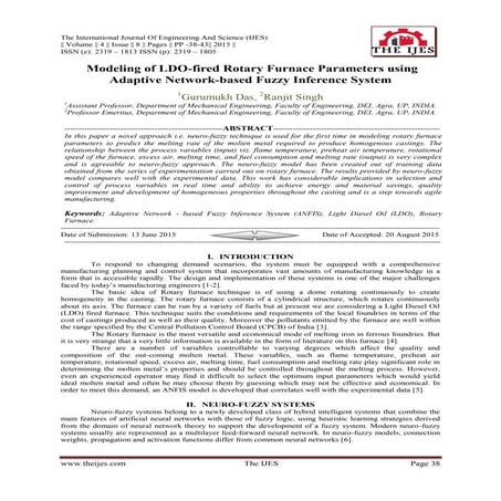 Modeling of LDO-fired Rotary Furnace Parameters using Adaptive Network-based ...