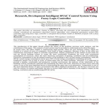 Research, Development Intelligent HVAC Control System Using Fuzzy Logic Contr...