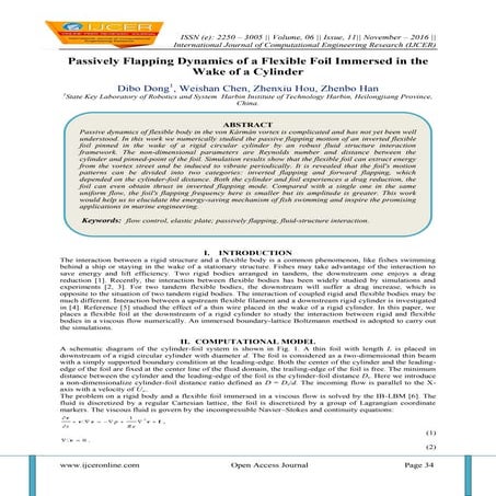 Passively Flapping Dynamics of a Flexible Foil Immersed in the Wake of a Cyli...