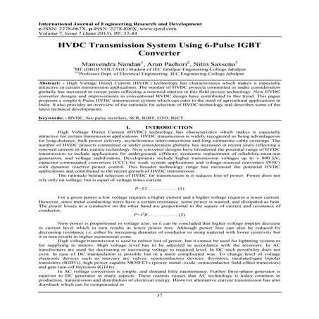 International Journal of Engineering Research and Development (IJERD)