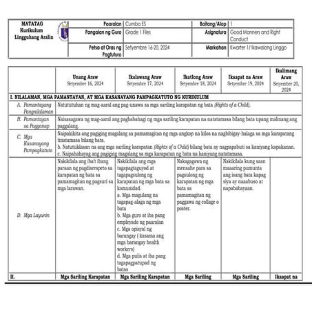 DLL, makabansa, mathematics, araling panlipunan, reading and language