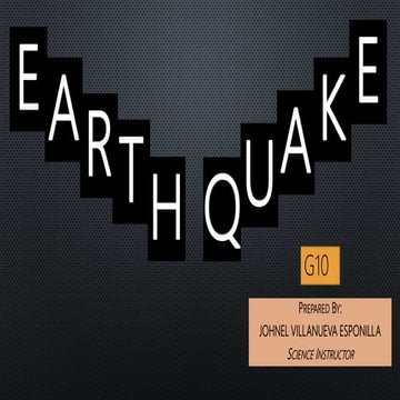 G10 earthquakes