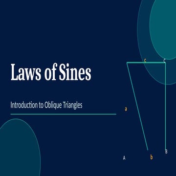 Mastering the Law of Sines: Solving Oblique Triangles in Grade 10 ...