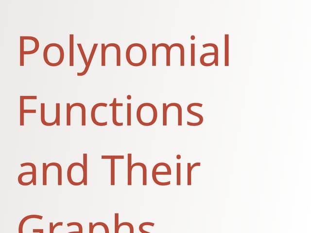 G10 Math Q2 Week 1 Polynomial Functions And Graph Pptx G10 Math Q2 Week 1 Polynomial Functions And Graph Pptx