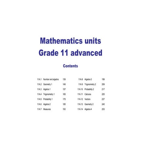 Grade 11 advance mathematics book with solution | PDF | Homework and ...