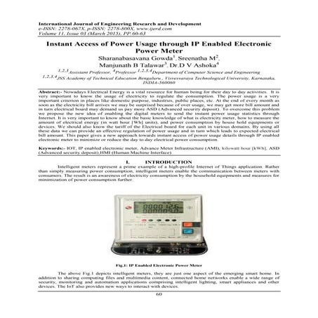 Instant Access of Power Usage through IP Enabled Electronic Power Meter