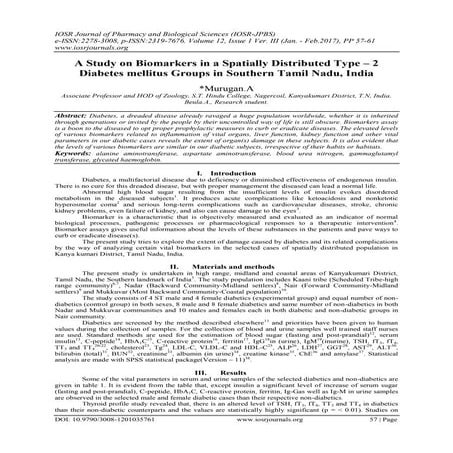 A COMPARATIVE ANALYSIS OF BIOCHEMICAL AND HEMATOLOGICAL PARAMETERS IN ...