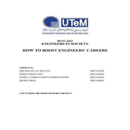 HOW TO BOOST ENGINEERS’ CAREERS