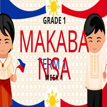 Grade 1 First Semester Week 1: Physical Characteristics and Self ...