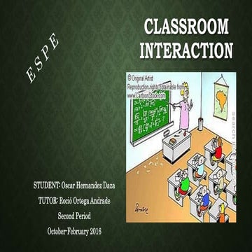 G2.classroom interaction. a ct 2.1. oscar hernandez