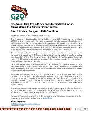 G20 COVID19 Vaccines 