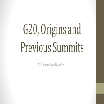 G20 Summit India 2023- History and Previous Summits.pptx